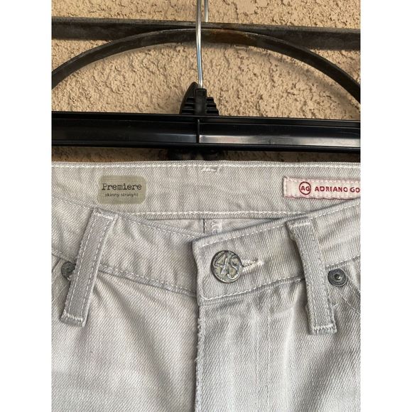 Adriano Goldschmied premiere skinny straight - size 25R - gray - Picture 6 of 9